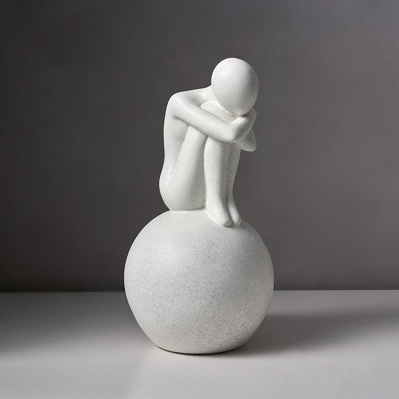 Statua astratta scultura d’arte moderna decorazione estetica per la stanza