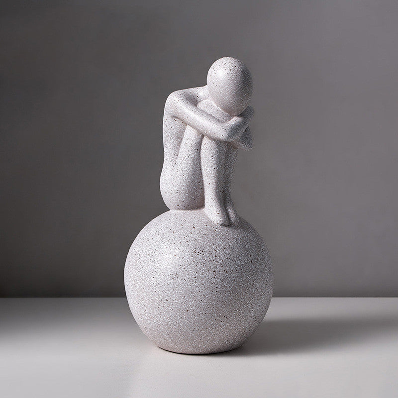 Statua astratta scultura d’arte moderna decorazione estetica per la stanza