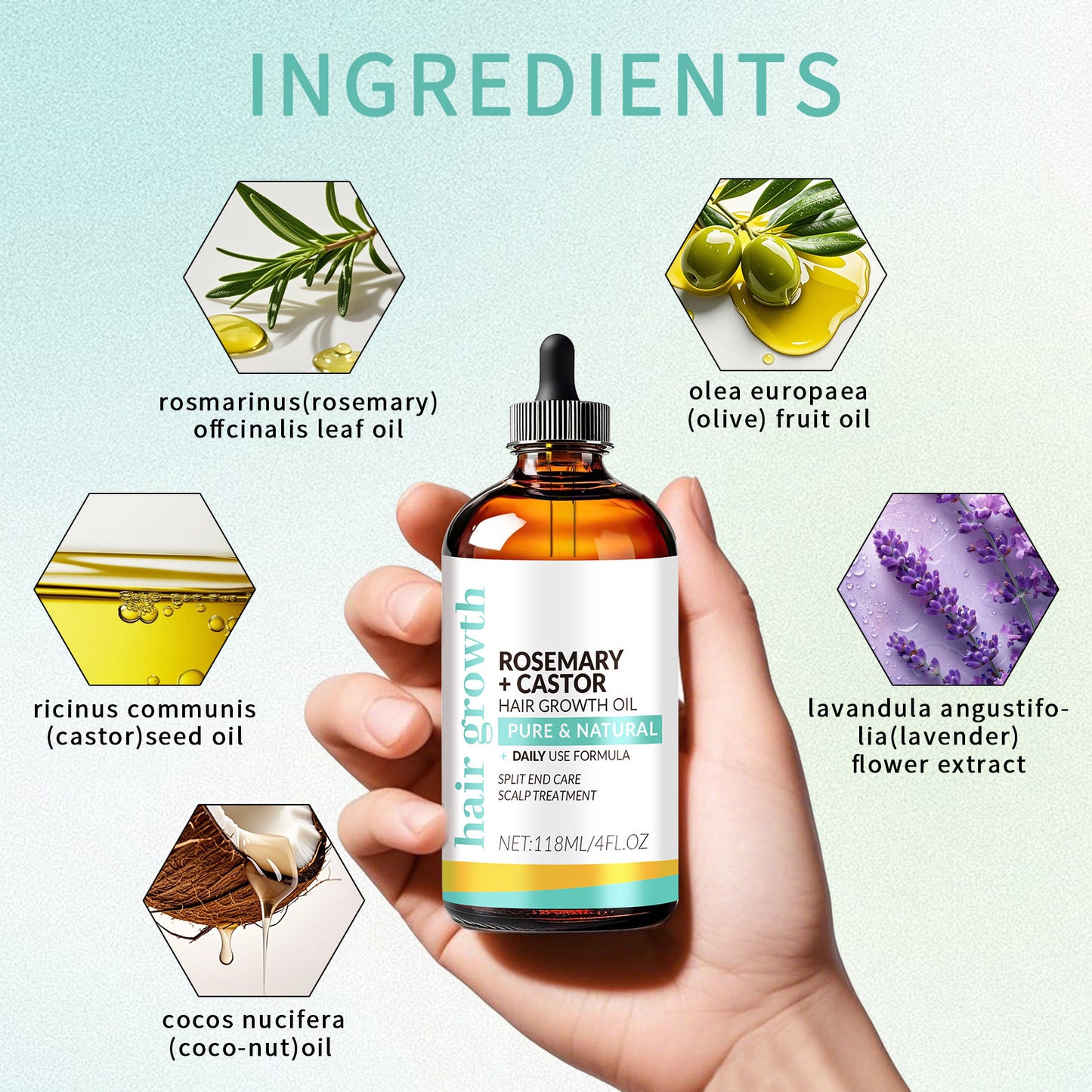 Hair Oil 118ml Dense Long Care