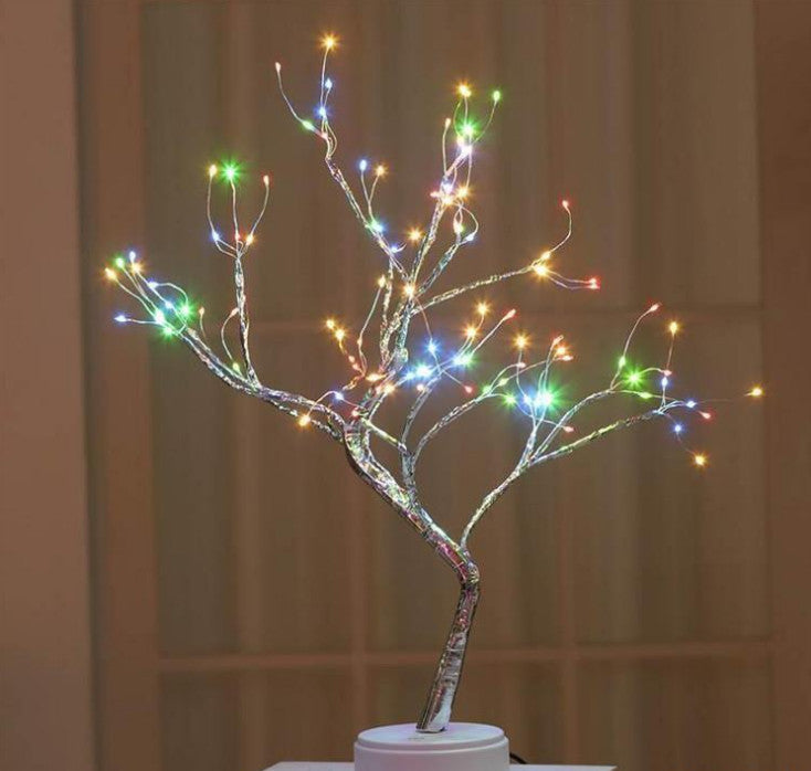 Nuova Luce Colorata, LED Cielo Stellato, Filo di Rame, Lampada a Albero con LED
